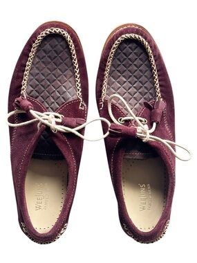 G.H. Bass & Co. Weejuns Winnie Eggplant Oxford style suede  Loafers NWOB | 7